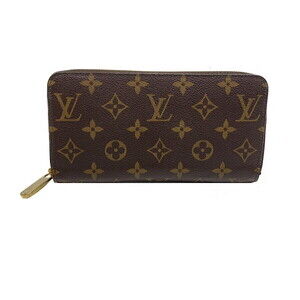 Louis Vuitton Monogram Zippy Wallet Brown Round Zipper Long